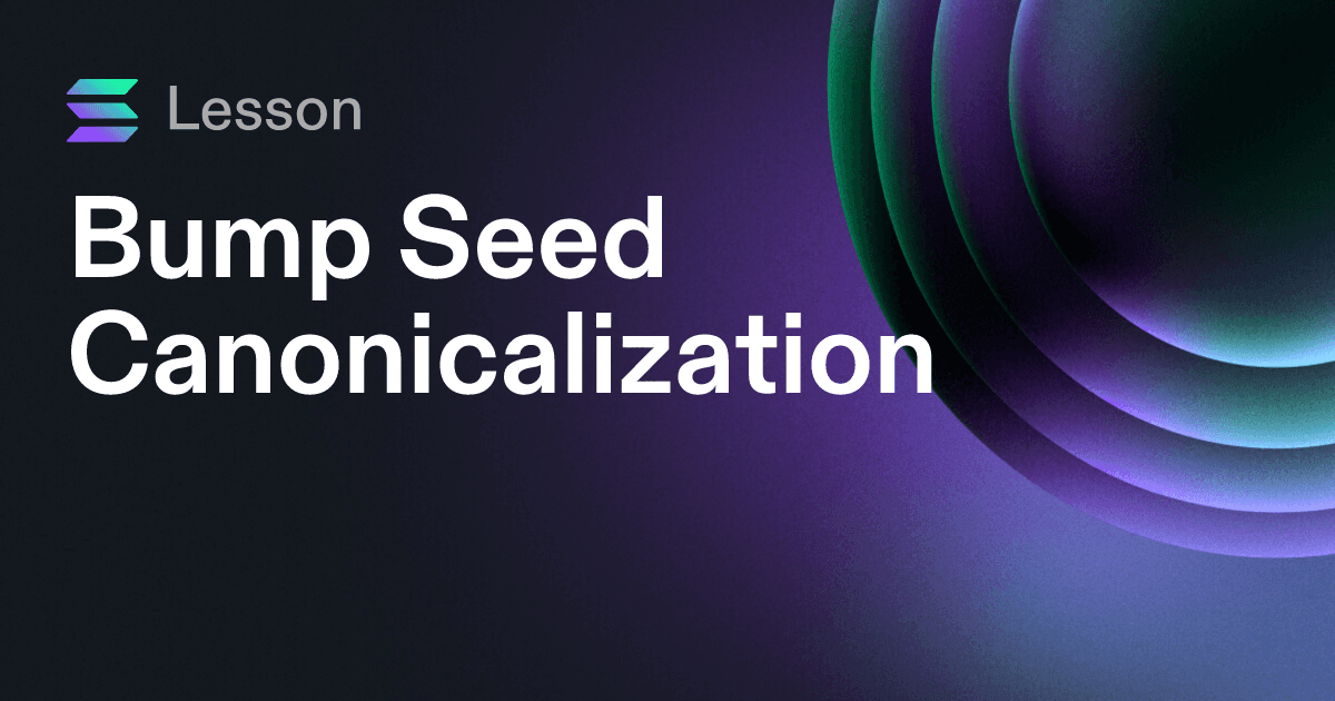 Bump Seed Canonicalization