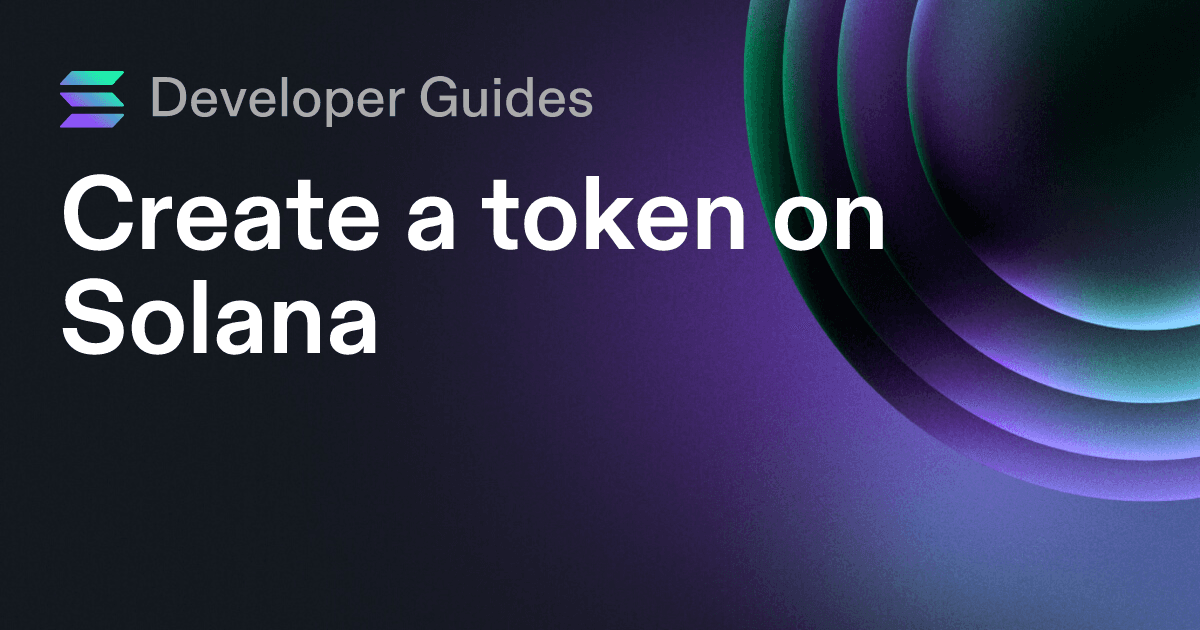 Create a token on Solana