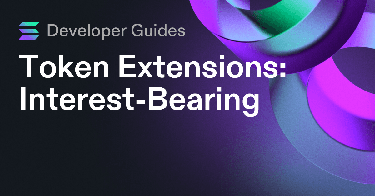 How to use the Interest-Bearing extension