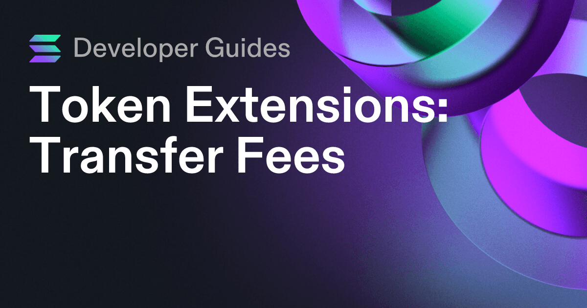 How to use the Transfer Fee extension